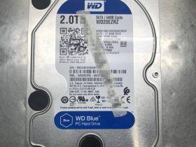 WD20EZRZ-00Z5HB0西数2TB台式机硬盘磁头损坏开盘数据恢复成功