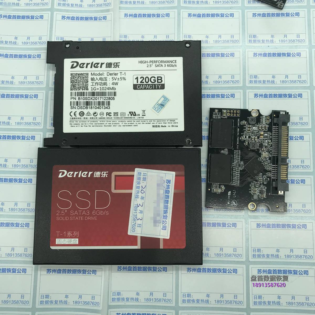 SM2258XT主控德乐120G SSD无法识别数据恢复成功