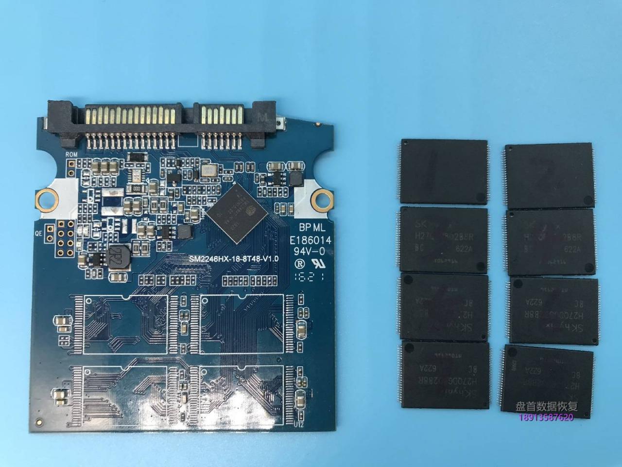 SM2246XT主控PC3000 SSD数据恢复黑块太多无法恢复使用芯片级数据恢复成功