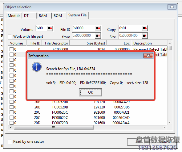 PC3000 for HDD如何通过Ctrl+X终端命令检查系统文件的损坏情况？