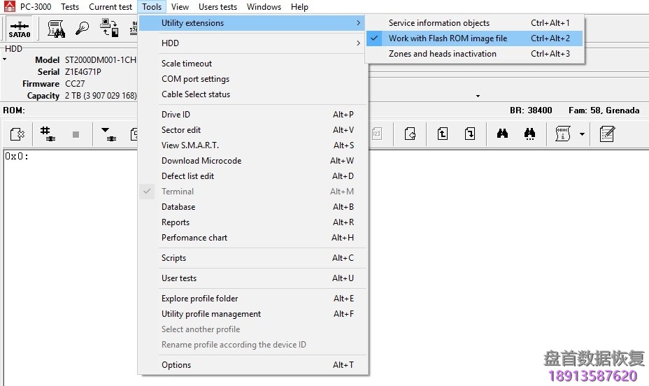 如何使用PC3000 HDD对希捷硬盘 Seagate F3进行型号名称和SN号更改 如何使用PC3000 HDD对希捷硬盘 Seagate F3进行型号名称和SN号更改
