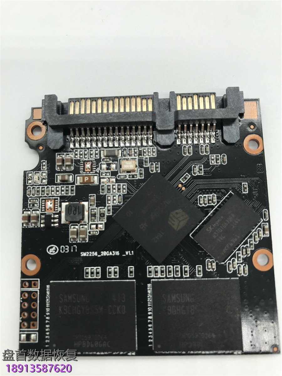 德乐120GSSD固态硬盘SM2256K主控SSD掉盘无法识别不读盘数据恢复成功