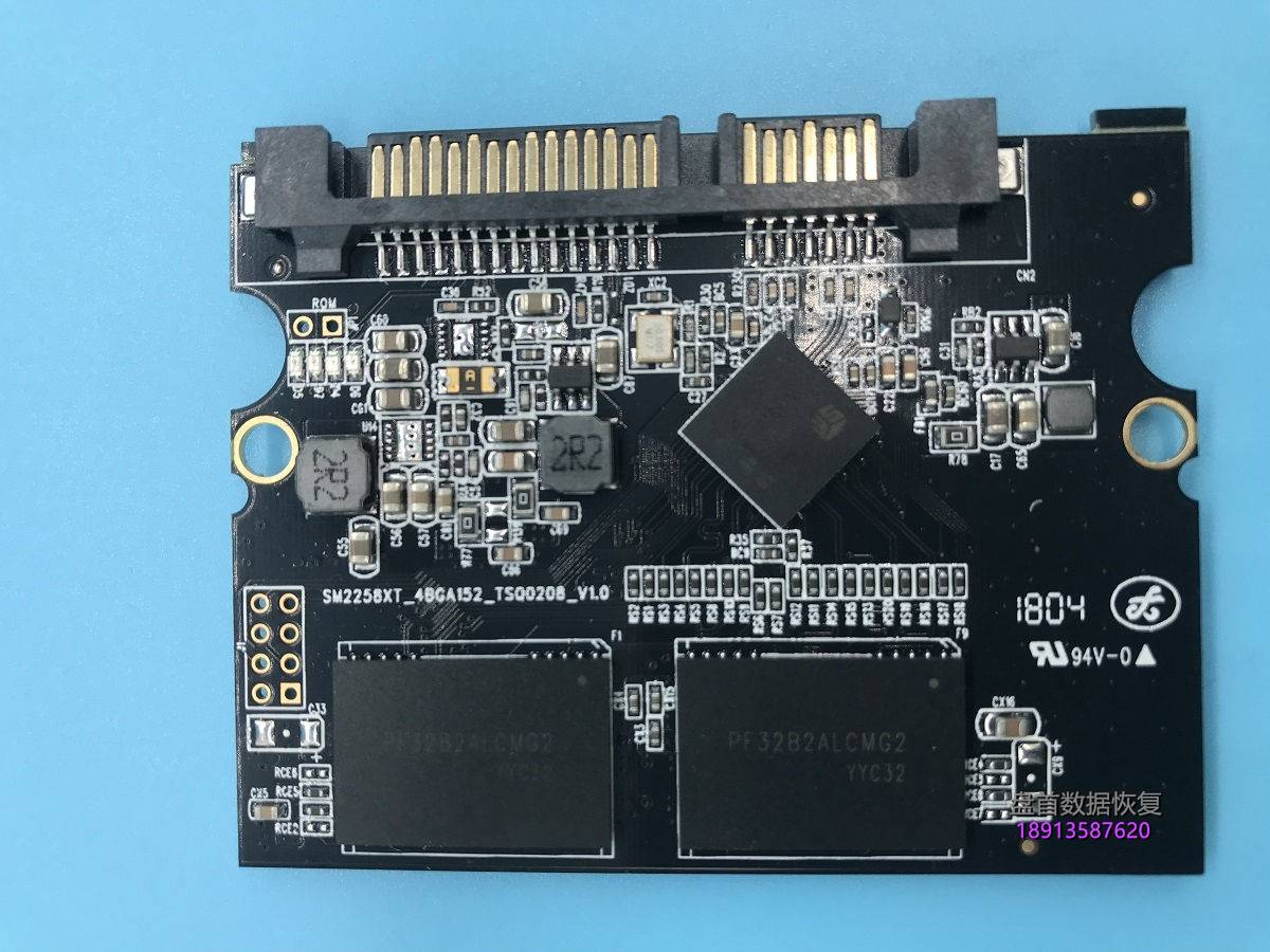 德乐SSD固态硬盘 SM2246XT主控掉盘不读盘无法识别数据恢复成功