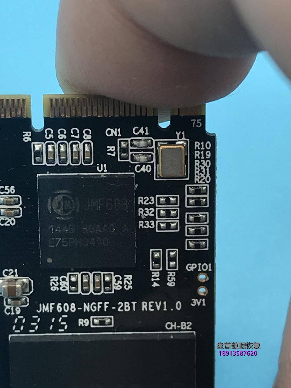 king spec JMF608主控128G SSD固态硬盘掉盘无法识别不读盘数据恢复成功