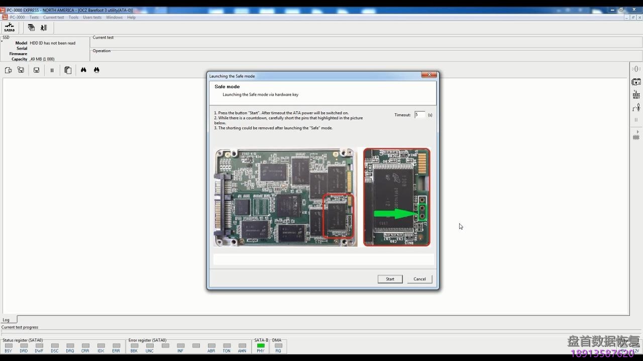 PC3000 SSD饥饿鲨OCZ(Barefoot 3)家族系列数据恢复全过程