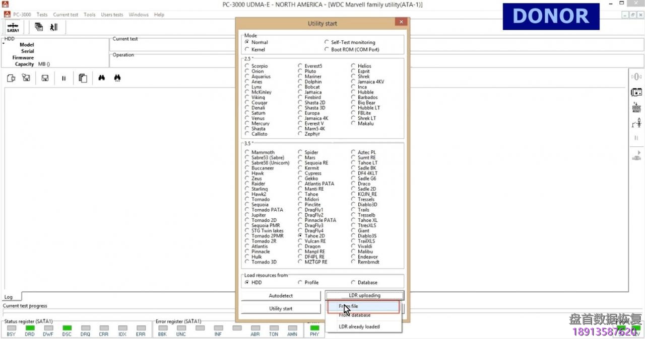使用PC3000 for HDD对西部数据Western Digital Marvell系列硬盘的热交换过程 使用PC3000 for HDD对西部数据Western Digital Marvell系列硬盘的热交换过程