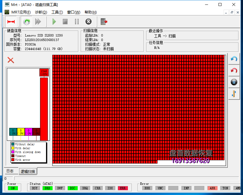 成功解密被加密的SL500联想SSD固态硬盘ATA协议的BIOS密码