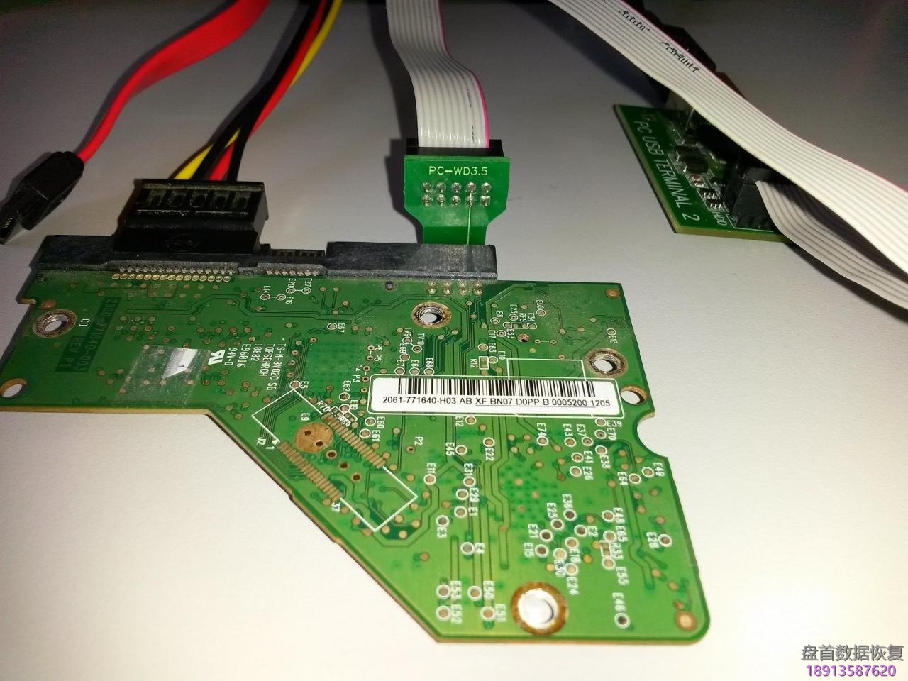 使用PC3000 for HDD的Boot ROM(COM端口)模式读写3.5和2.5西部数据硬盘的ROM