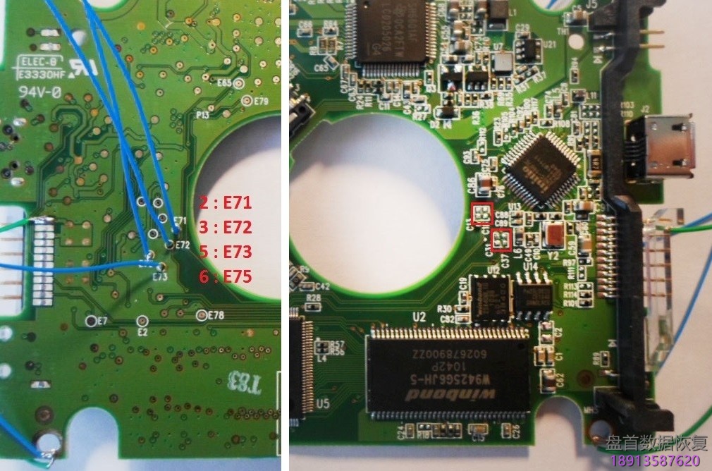 如何将原装西部数据WD移动硬盘的USB接口改成SATA接口进行固件读取数据恢复操作 如何将原装西部数据WD移动硬盘的USB接口改成SATA接口进行固件读取数据恢复操作