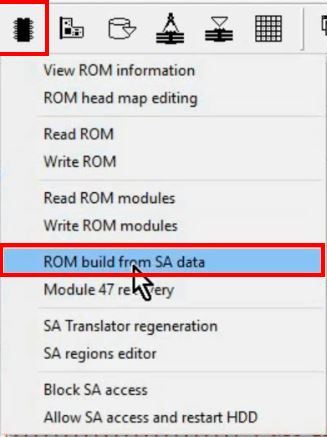 PC3000 for HDD WD Marvell硬盘系列从SA重建ROM镜像数据与内部ROM数据