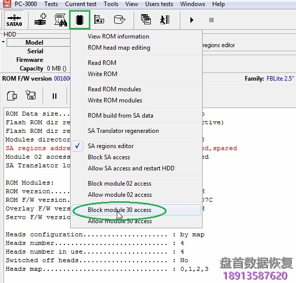 PC3000 for HDD西部数据硬盘Western Digital 如何解决RAM中的SED问题 如何使用PC3000解决西部数据硬盘Western Digital移动硬盘的RAM中的SED问题