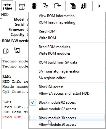 PC3000 for HDD. Western Digital西部数据硬盘30模块在锁定FBLite驱动器的情况下访问阻塞 PC3000 for HDD. Western Digital西部数据硬盘30模块在锁定FBLite驱动器的情况下访问阻塞