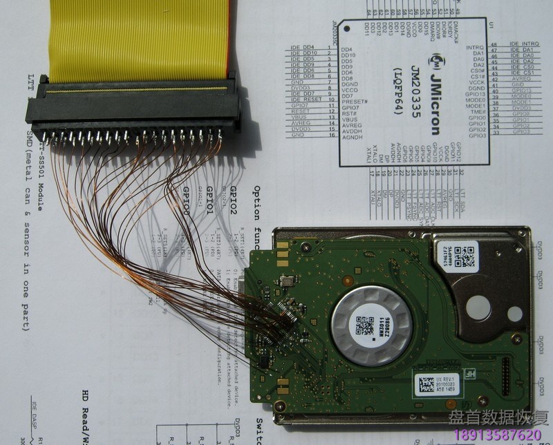 三星Samsung HS25YJZ 1.8寸USB接口移动硬盘如何将USB接口转换为IDE接口