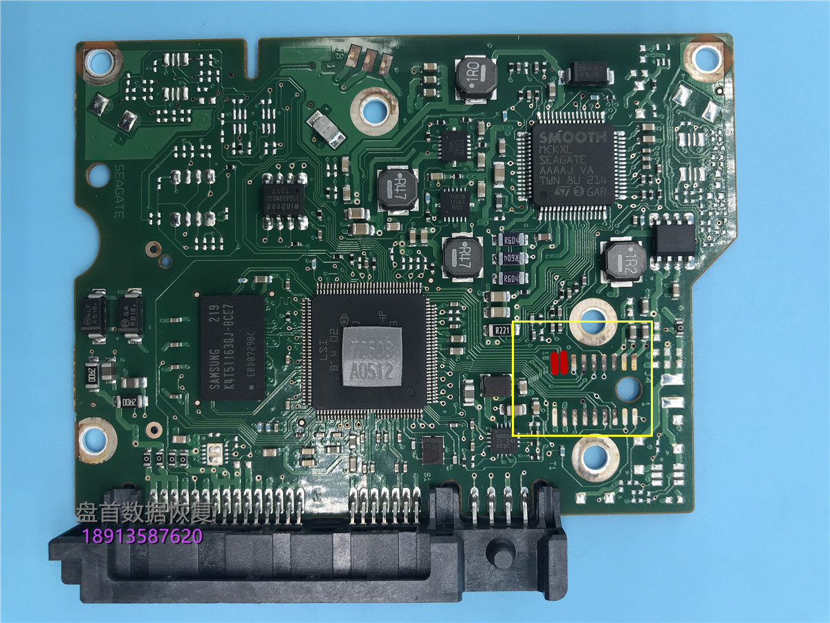 100664987短接点希捷硬盘电路板