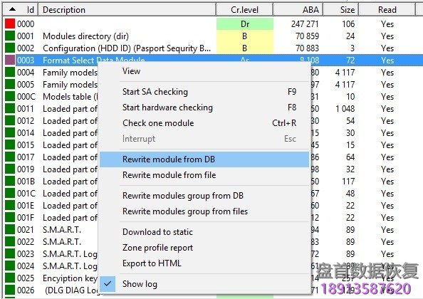 使用PC3000处理WD DragFly4上的模块03恢复为例