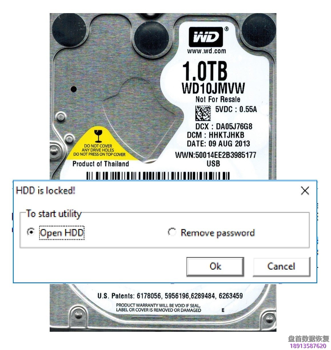 PC3000 for HDD解决Western Digital西部数据硬盘如何解决从未设置过密码的密码问题 如何使用PC3000解决Western Digital西部数据移动硬盘从未设置过密码的密码问题
