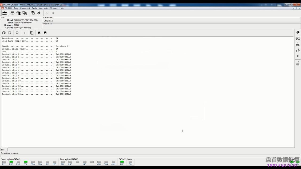 PC3000 SSD饥饿鲨OCZ(Barefoot 3)家族系列数据恢复全过程
