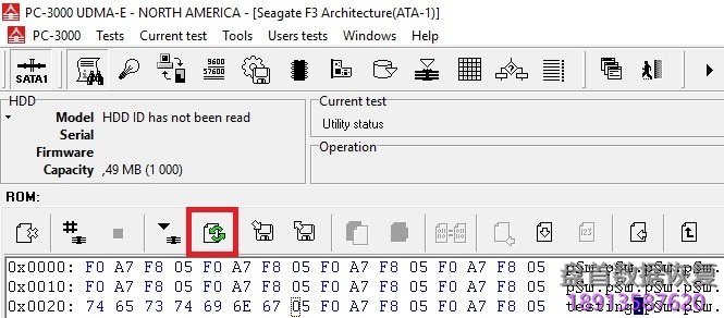 PC3000 for HDD Seagate F3系列架构硬盘特定的诊断程序