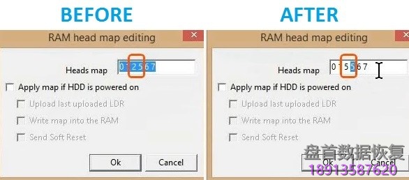 使用PC3000 for HDD在RAM中编辑西数硬盘的磁头位图,虚拟磁头恢复西数硬盘数据 使用PC3000 for HDD在RAM中编辑西数硬盘的磁头位图,虚拟磁头恢复西数硬盘数据