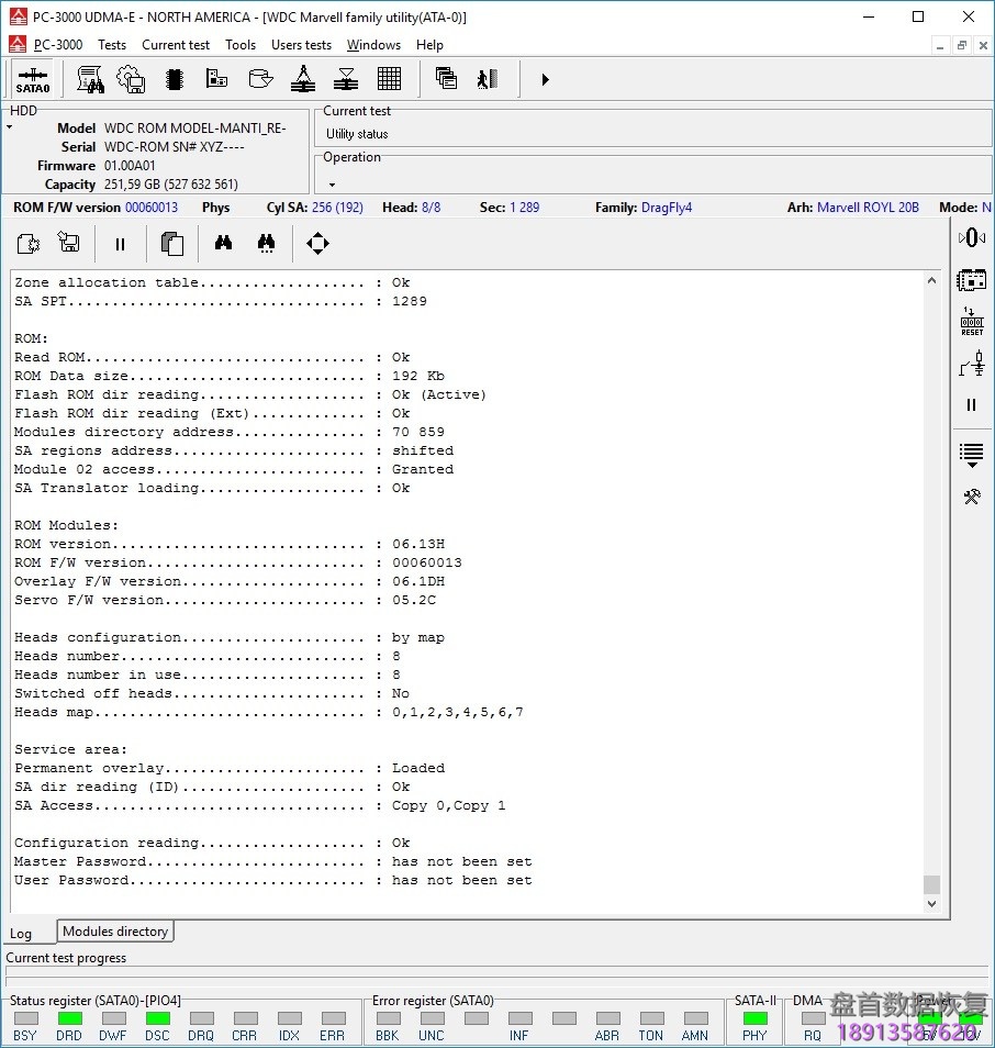 使用PC3000处理WD DragFly4上的模块03恢复为例
