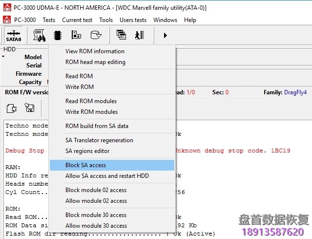 使用PC3000处理WD DragFly4上的模块03恢复为例