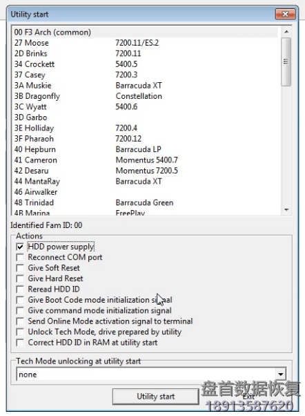 PC3000 for HDD Seagate F3如何从“假”Maxtor驱动器恢复数据 主轴隔离解决LED CC问题 Seagate F3如何使用PC3000主轴隔离解决LED CC问题从“假”Maxtor硬盘恢复数据的方法