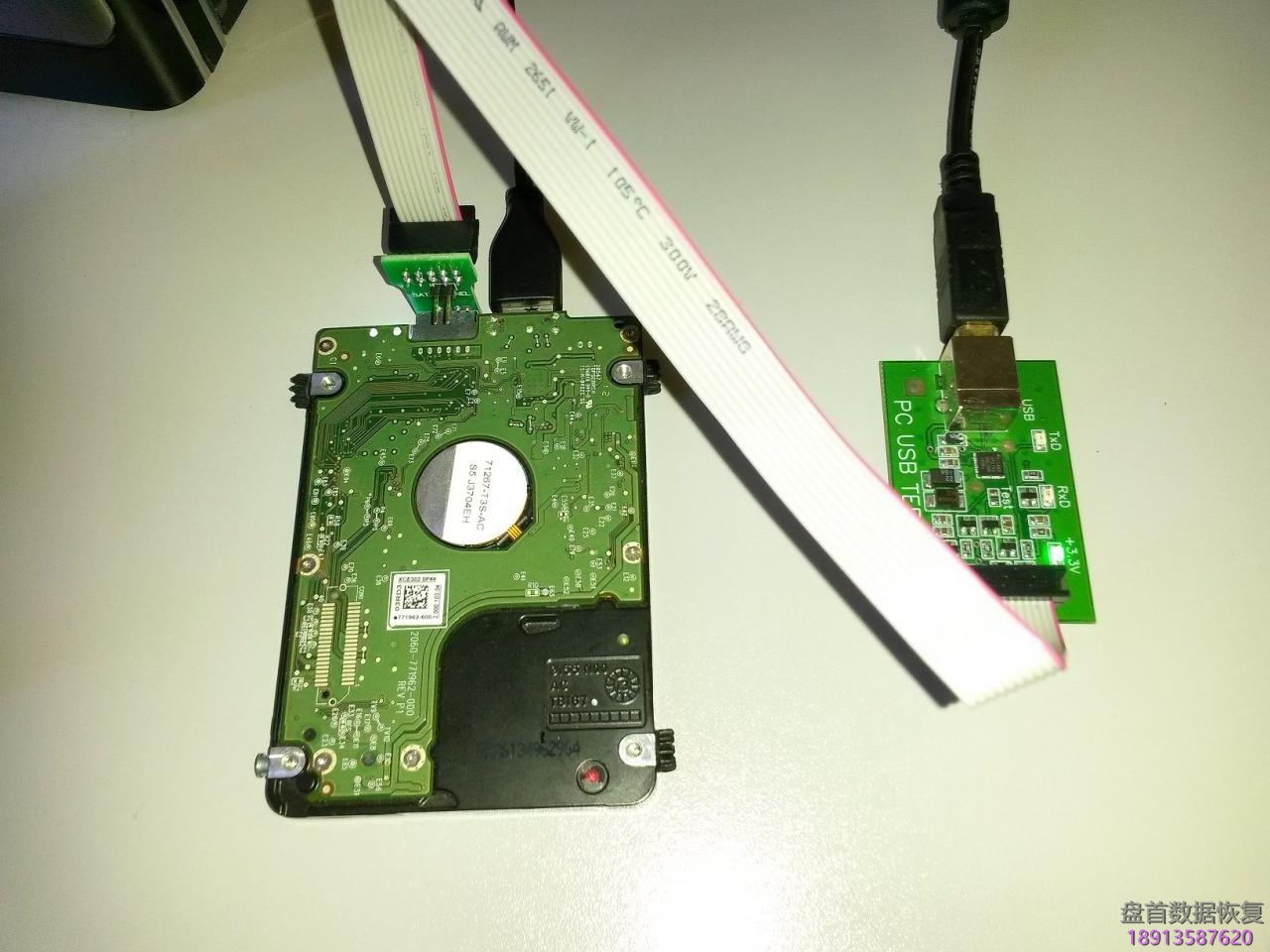 使用PC3000 for HDD的Boot ROM(COM端口)模式读写3.5和2.5西部数据硬盘的ROM