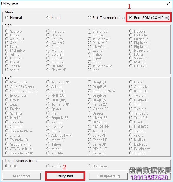 使用PC3000 for HDD的Boot ROM(COM端口)模式读写3.5和2.5西部数据硬盘的ROM