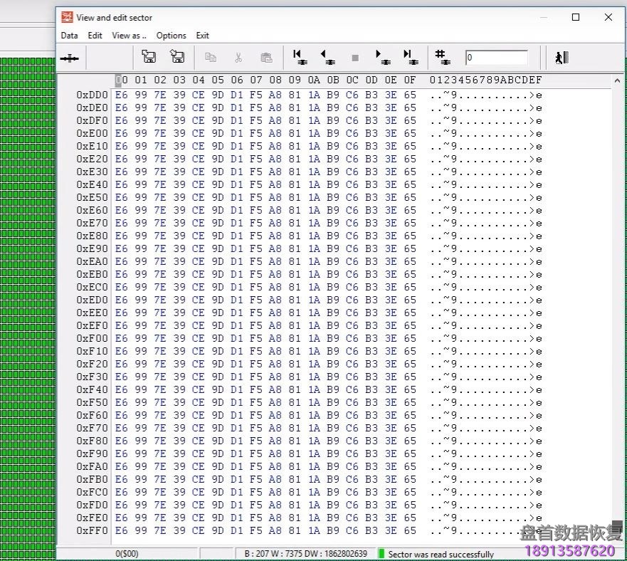 使用PC3000 for HDD. Western Digital西部数据硬盘.解密已读取的加密镜像数据