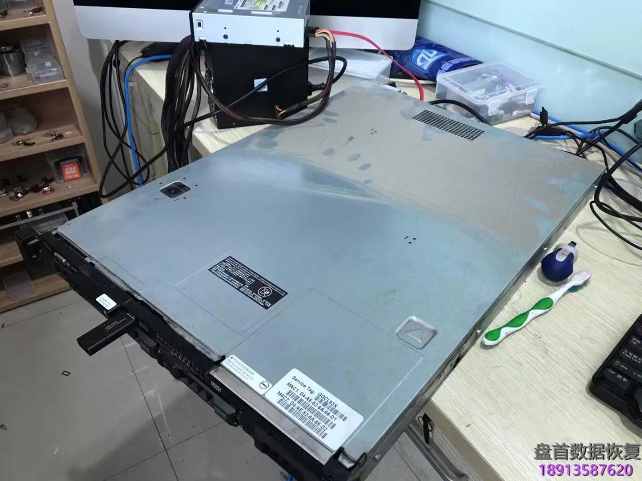 DELL R410金蝶K3数据库数据恢复成功3块500硬盘RAID5基中两块硬盘损坏