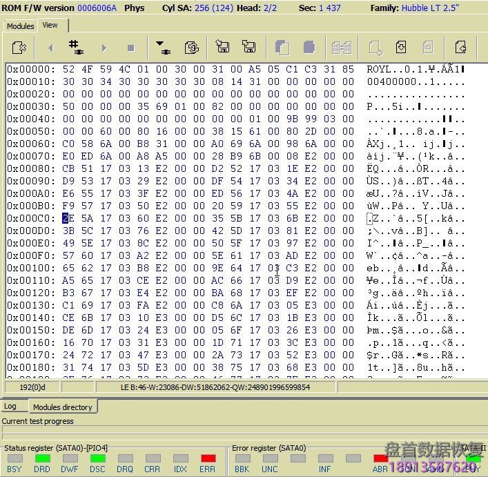 PC3000 for HDD 西部数据硬盘服务区31模块 (translator) 损坏的数据恢复 使用PC3000解决WD西部数据硬盘服务区31模块 (translator) 损坏后的数据恢复方法