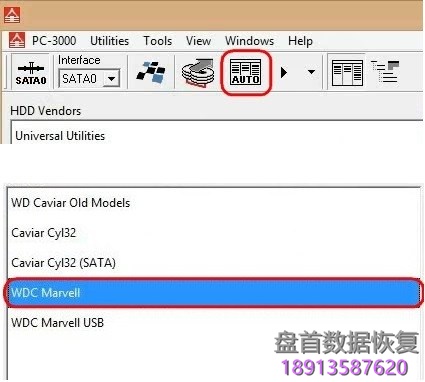 使用PC3000 for HDD在RAM中编辑西数硬盘的磁头位图,虚拟磁头恢复西数硬盘数据 使用PC3000 for HDD在RAM中编辑西数硬盘的磁头位图,虚拟磁头恢复西数硬盘数据