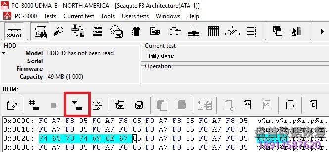 PC3000 for HDD Seagate F3系列架构硬盘特定的诊断程序