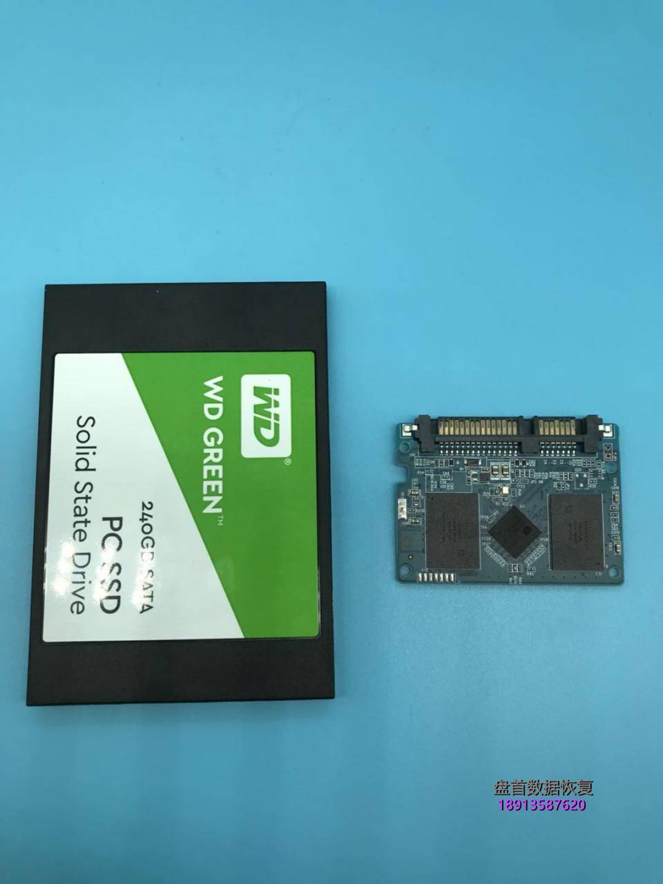 WDS240G1G0A西部数据SSD固态硬盘无法识别SM2258XT主控数据恢复完美成功