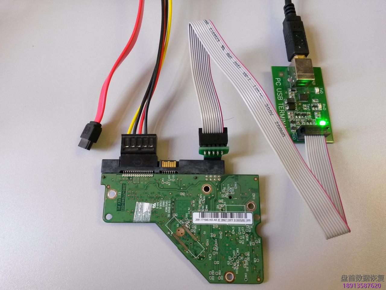 使用PC3000 for HDD的Boot ROM(COM端口)模式读写3.5和2.5西部数据硬盘的ROM