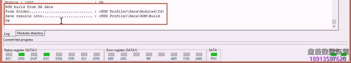 使用5. x版本PC3000 for HDD从SA构建ROM镜像WD Marvell硬盘驱动器上的数据与内部ROM