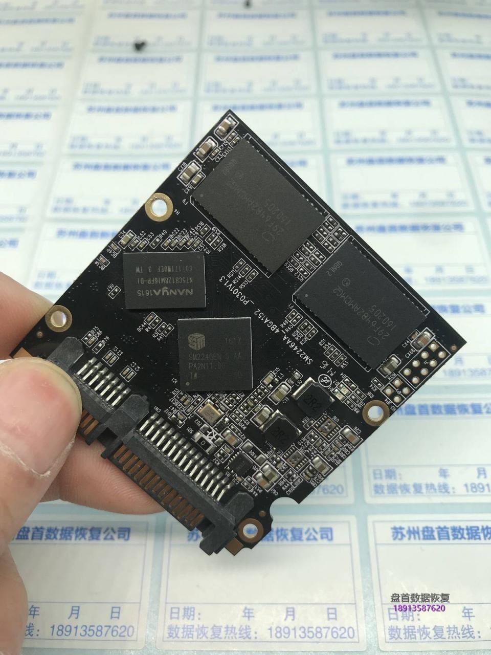 SM2246EN主控芯片虚焊导致SSD固态硬盘无法识别