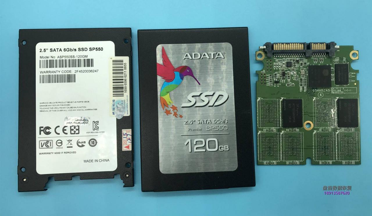 成功修复SM2256K突然掉盘无法读取数据无法识别ADATA SP550固态硬盘不认盘恢复
