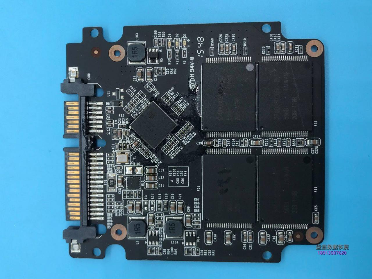 0-11 SM2246XT主控的固态硬盘不认盘没有短接点的SSD固态硬盘二次数据恢复成功