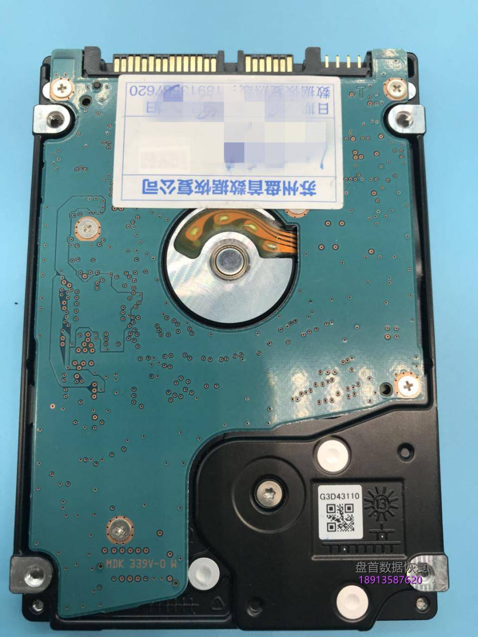 东芝1tb移动硬盘mq01abd100二次开盘数据恢复成功 东芝1TB移动硬盘MQ01ABD100二次开盘数据恢复成功