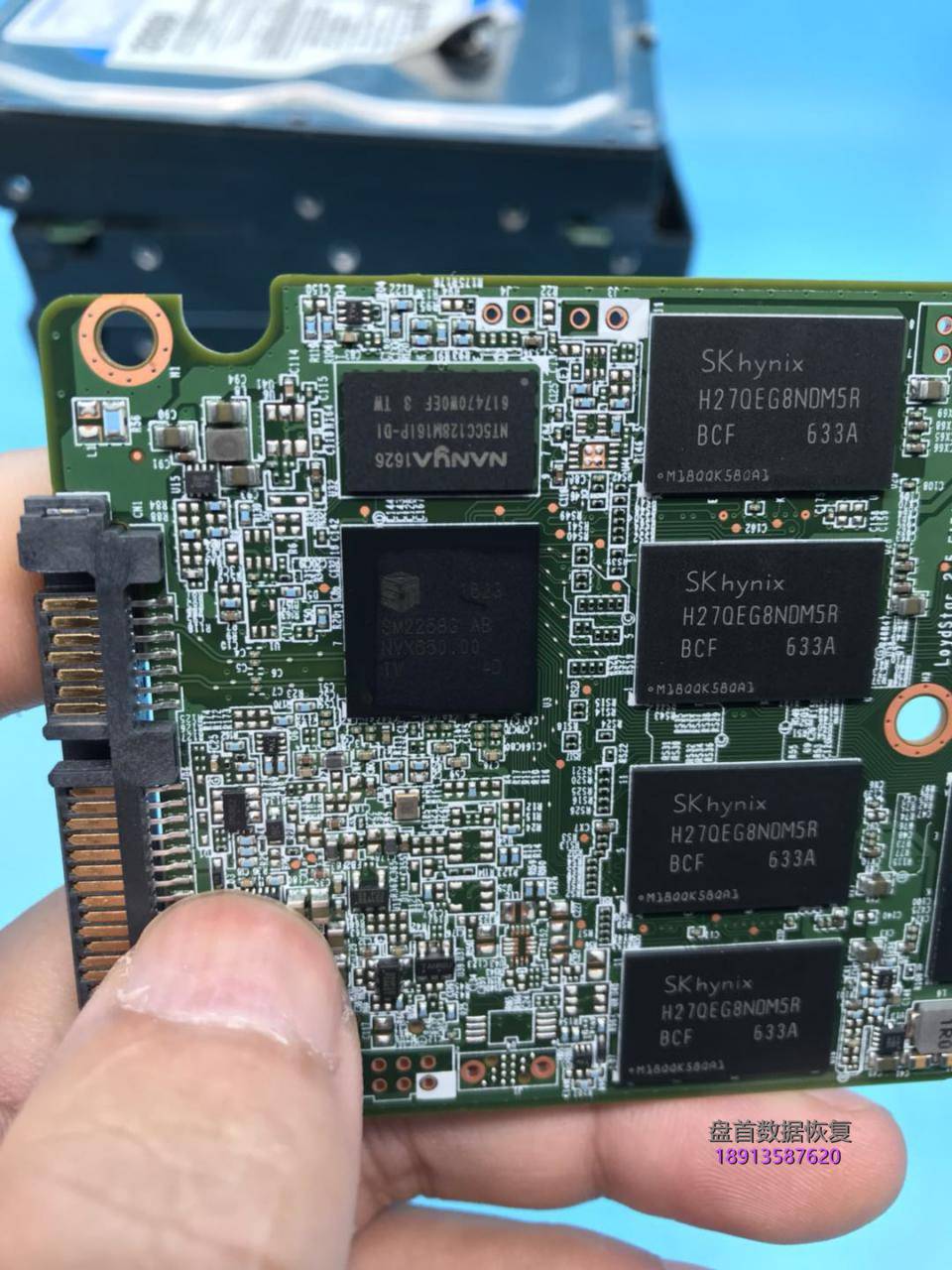 英特尔ssd5400s固态硬盘掉盘无法识别不读盘了主控sm2258g数 英特尔SSDSC2KF256H6固态硬盘掉盘无法识别不读盘了主控SM2258G数据恢复完美成功