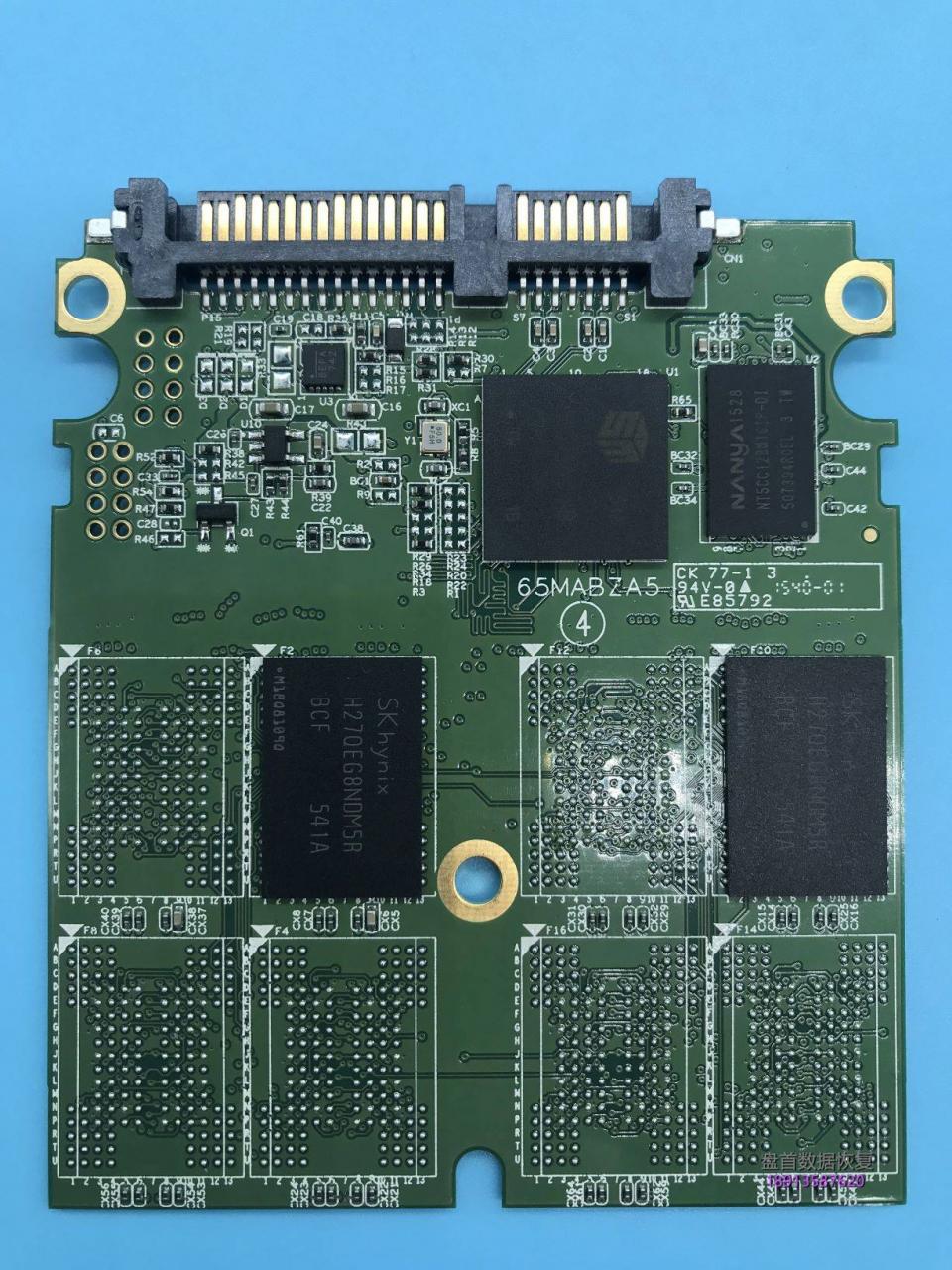 成功修复SM2256K突然掉盘无法读取数据无法识别ADATA SP550固态硬盘不认盘恢复