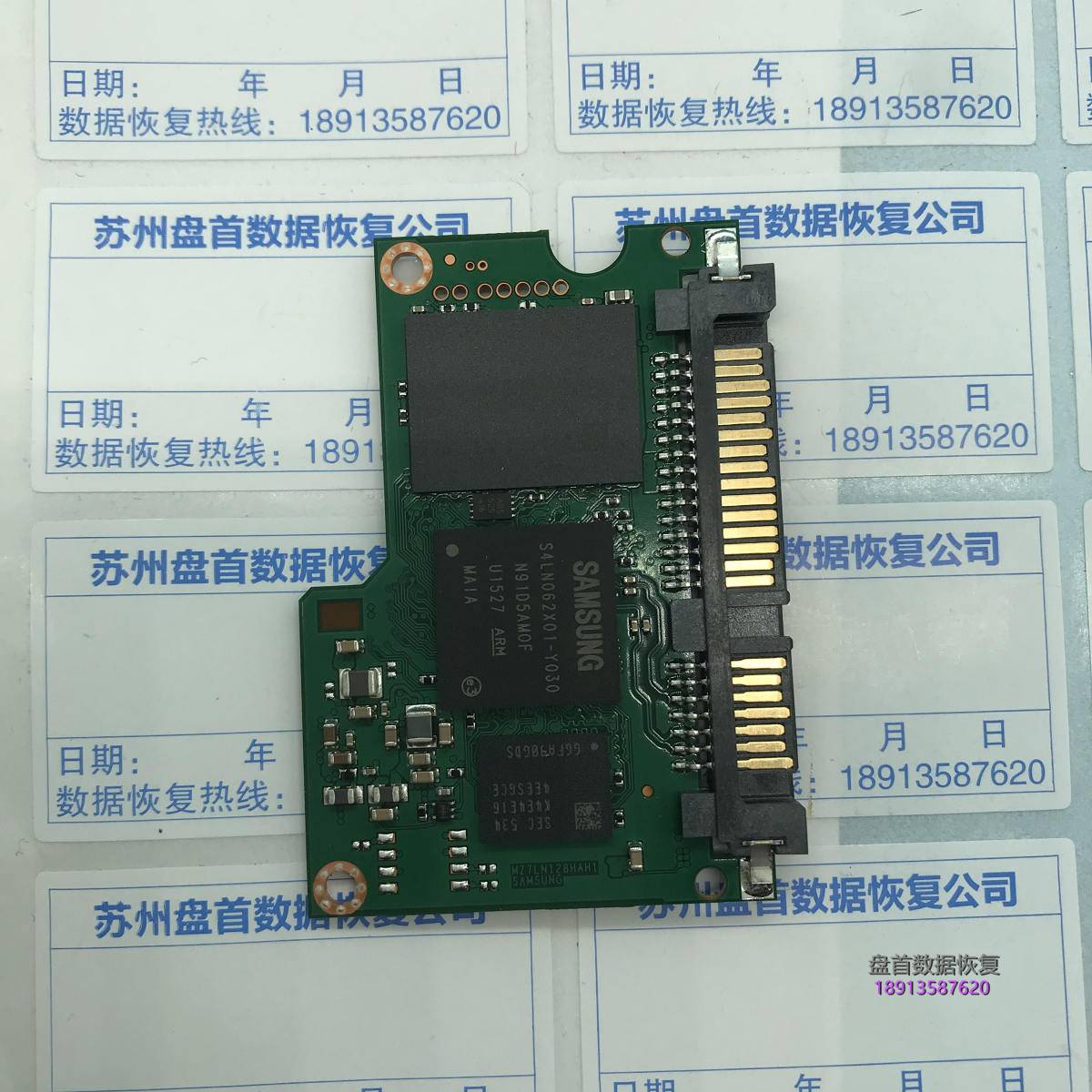 三星850 EVO掉盘无法识别主控S4LN062X01-Y030 SSD数据恢复成功