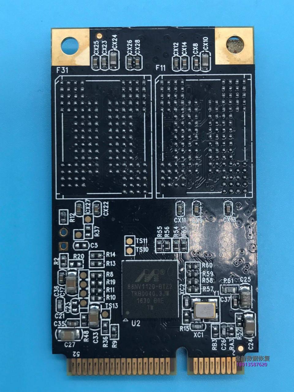 0-8 完美修复88NV1120主控固态硬盘因电源故障引起的SSD电容短路问题修复成功