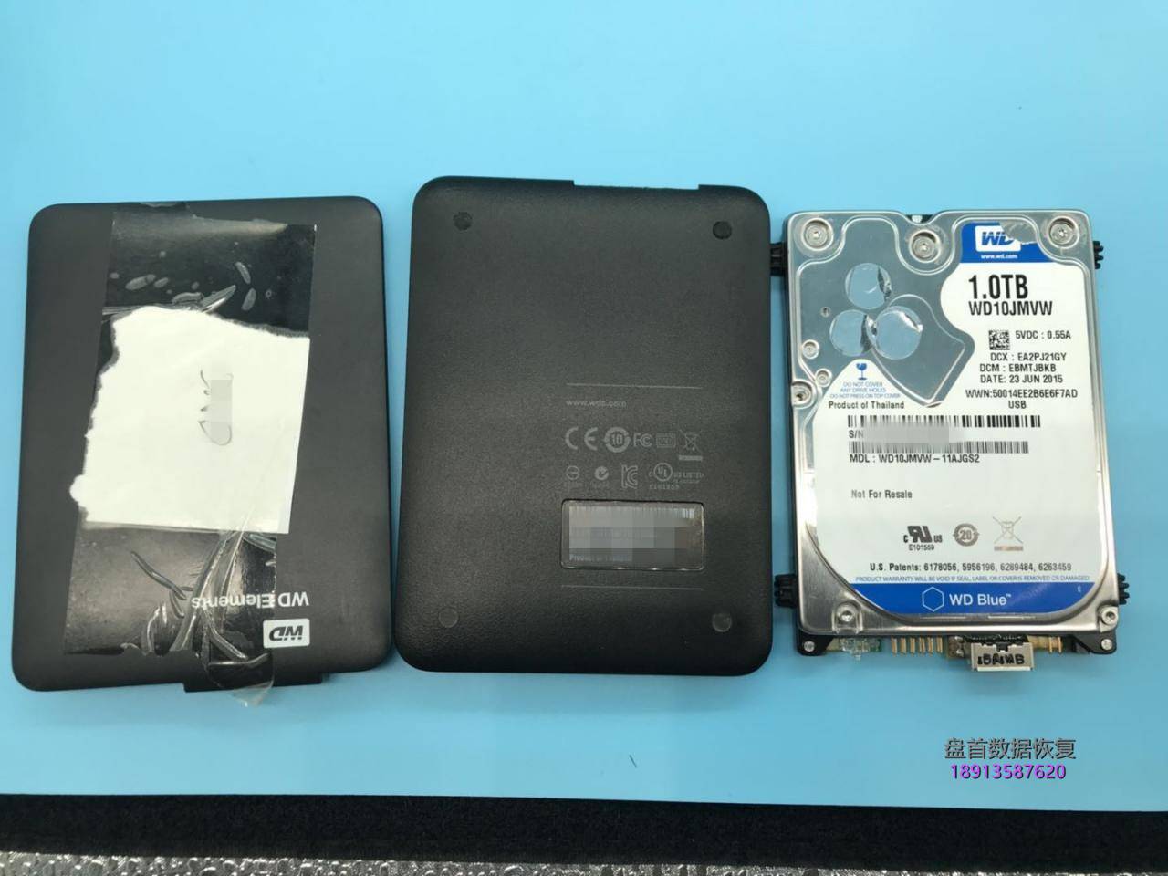 wd10jmvw-11ajgs2西部数据wd1tb移动硬盘二次开盘数据恢复成功 WD10JMVW-11AJGS2西部数据WD1TB移动硬盘二次开盘数据恢复成功