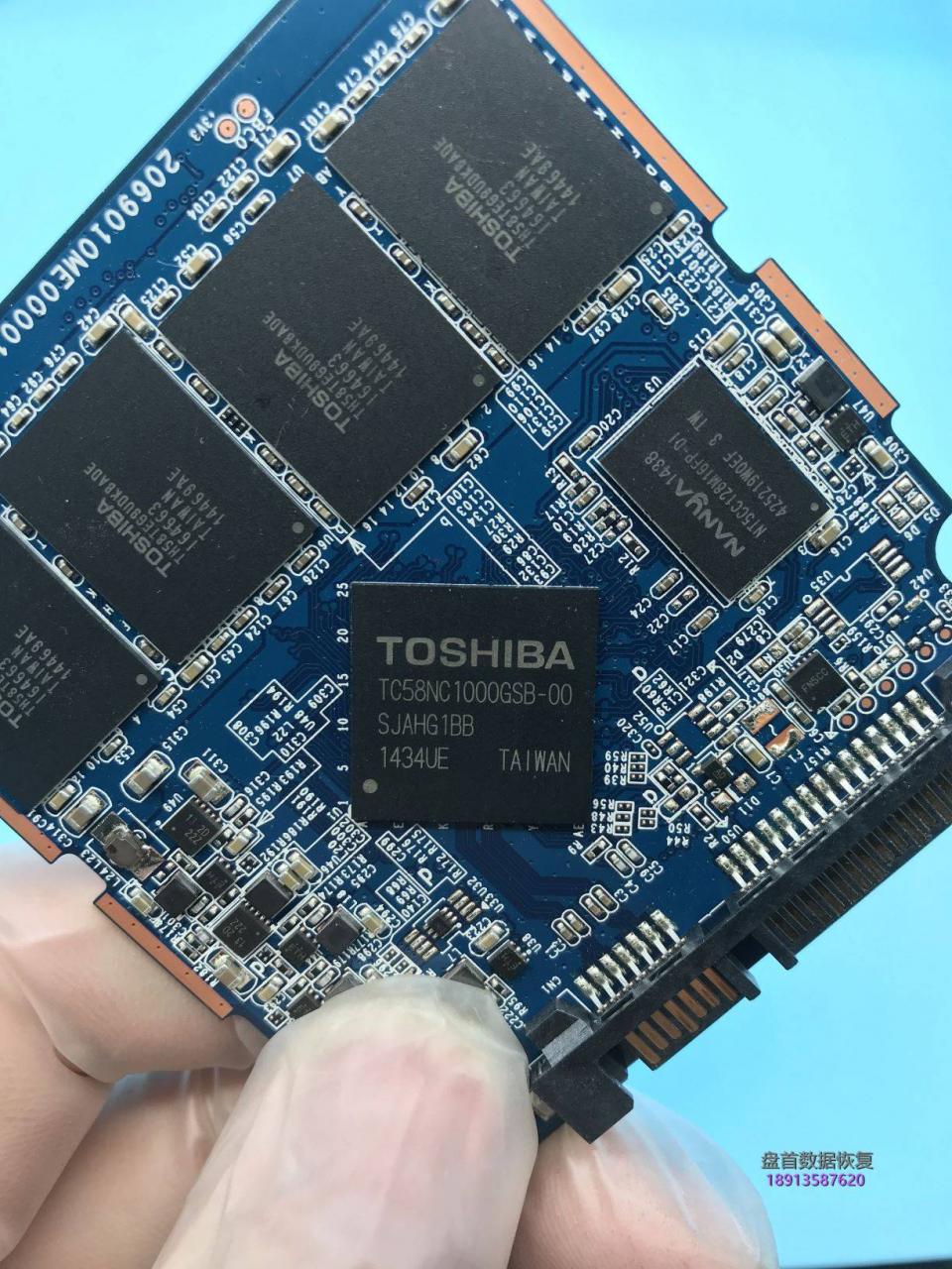 0-15 使用PC3000 SSD成功修复TC58NC1000GSB主控东芝Q300掉盘无法识别不认盘数据恢复成功