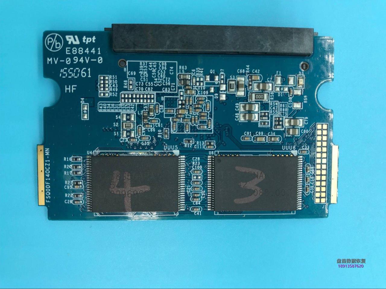 PS3109主控影驰120G固态硬盘损坏进行芯片级数据恢复成功