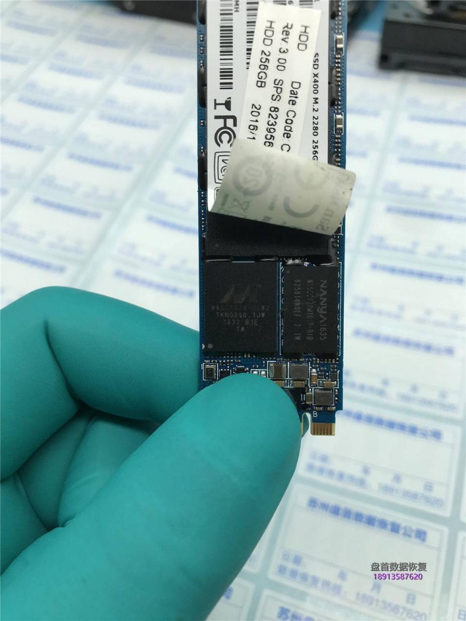 0-2 SanDisk X400 SD8SN8U固态硬盘损坏导致无法输入Bitlocker密码进行解密数据恢复成功