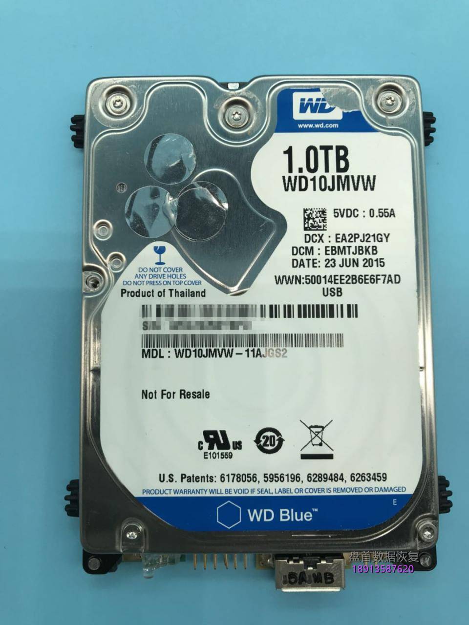 wd10jmvw-11ajgs2西部数据wd1tb移动硬盘二次开盘数据恢复成功 WD10JMVW-11AJGS2西部数据WD1TB移动硬盘二次开盘数据恢复成功