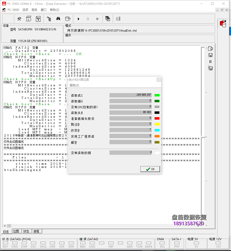 PS3109S9主控影驰120GSSD固态硬盘掉固件掉盘无法识别不读盘数据恢复 SSD固态硬盘掉盘无法识别主控型号PS3109S9掉固件无法读盘数据恢复